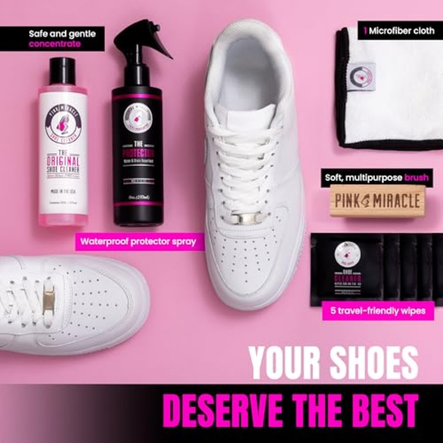 Pink Miracle Shoe Care Kit - I – обзор и цена Sneaker Care Clean