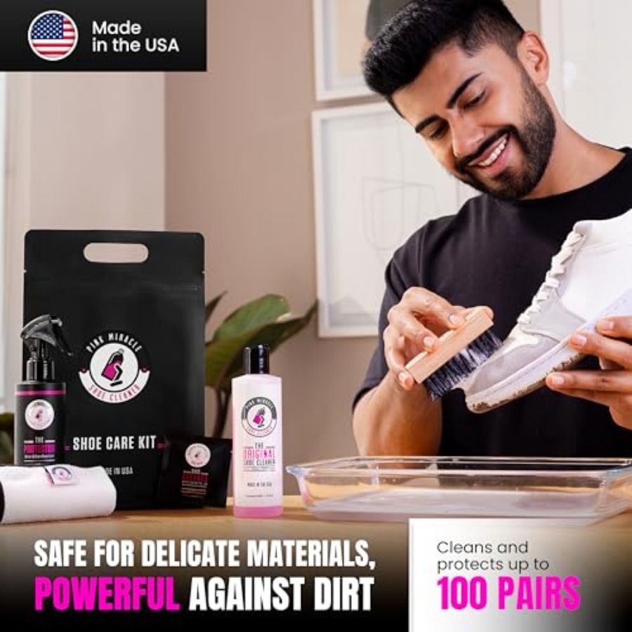 Pink Miracle Shoe Care Kit - I – обзор и цена Sneaker Care Clean