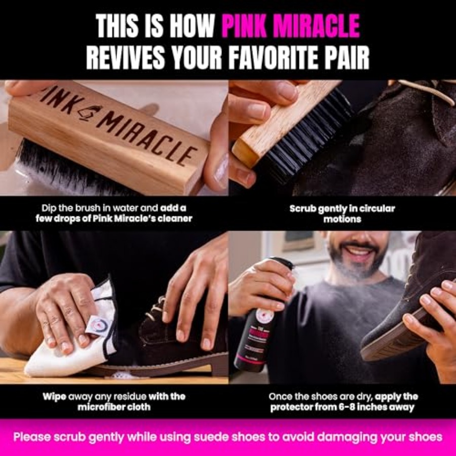 Pink Miracle Shoe Care Kit - I – обзор и цена Sneaker Care Clean