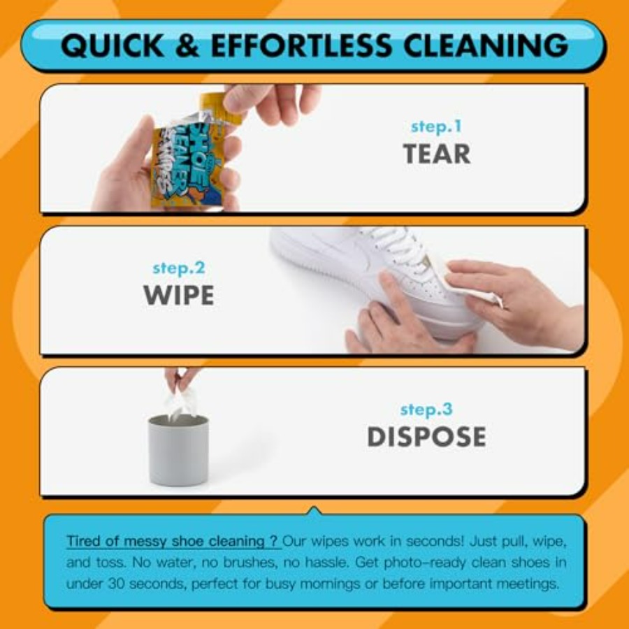 Shoe Cleaner Wipes, Shoe Clean – обзор и цена Sneaker Care Clean