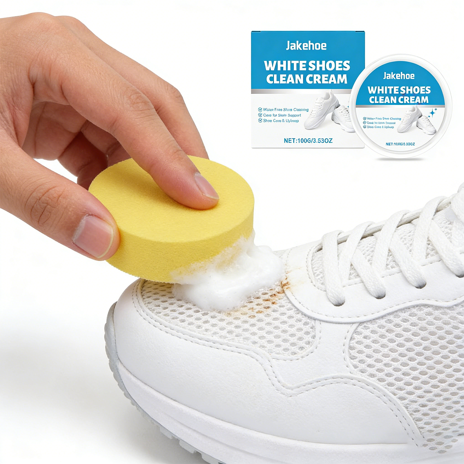 White Shoe Cleaner Cream Sneak – обзор и цена Sneaker Care Clean