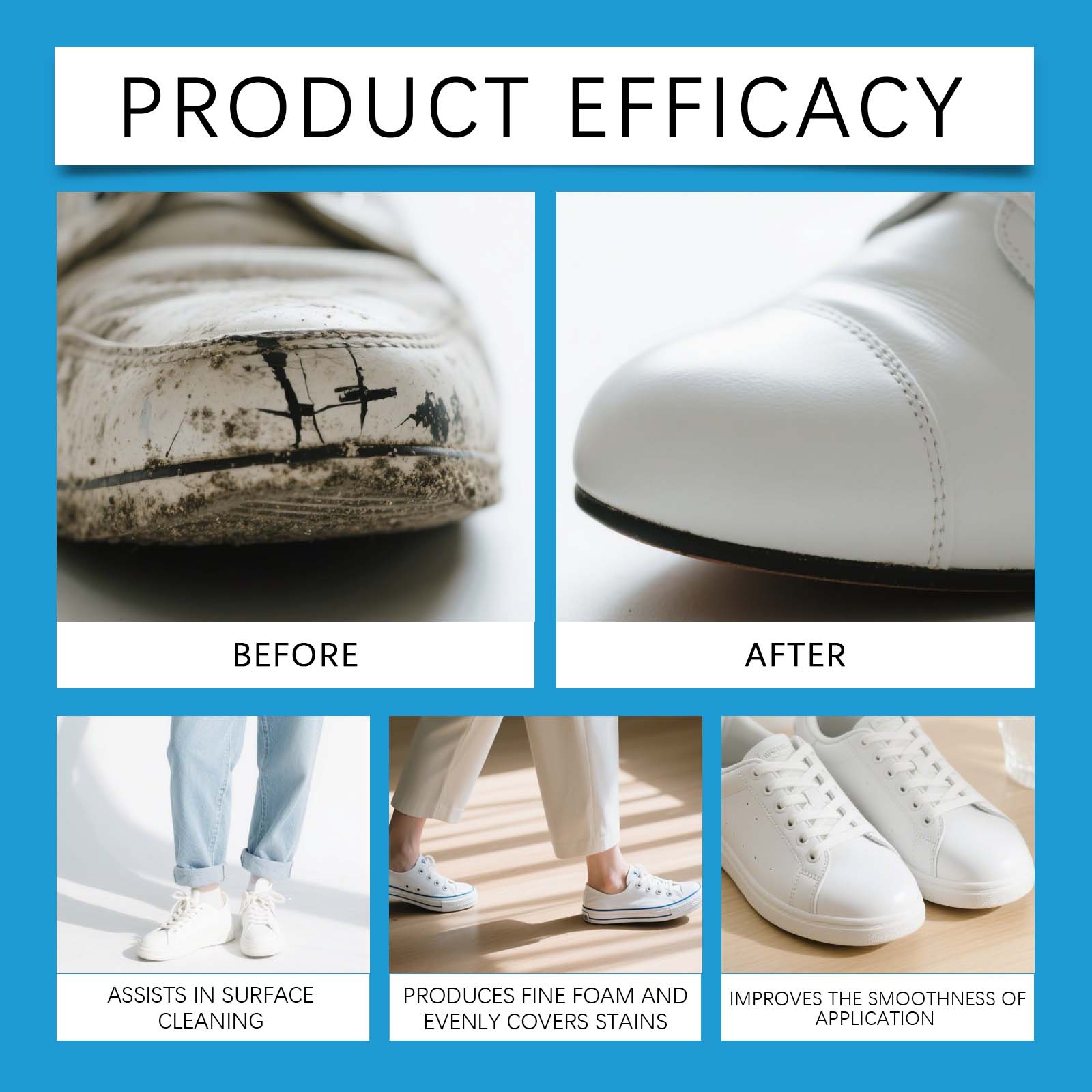 White Shoe Cleaner Cream Sneak – обзор и цена Sneaker Care Clean