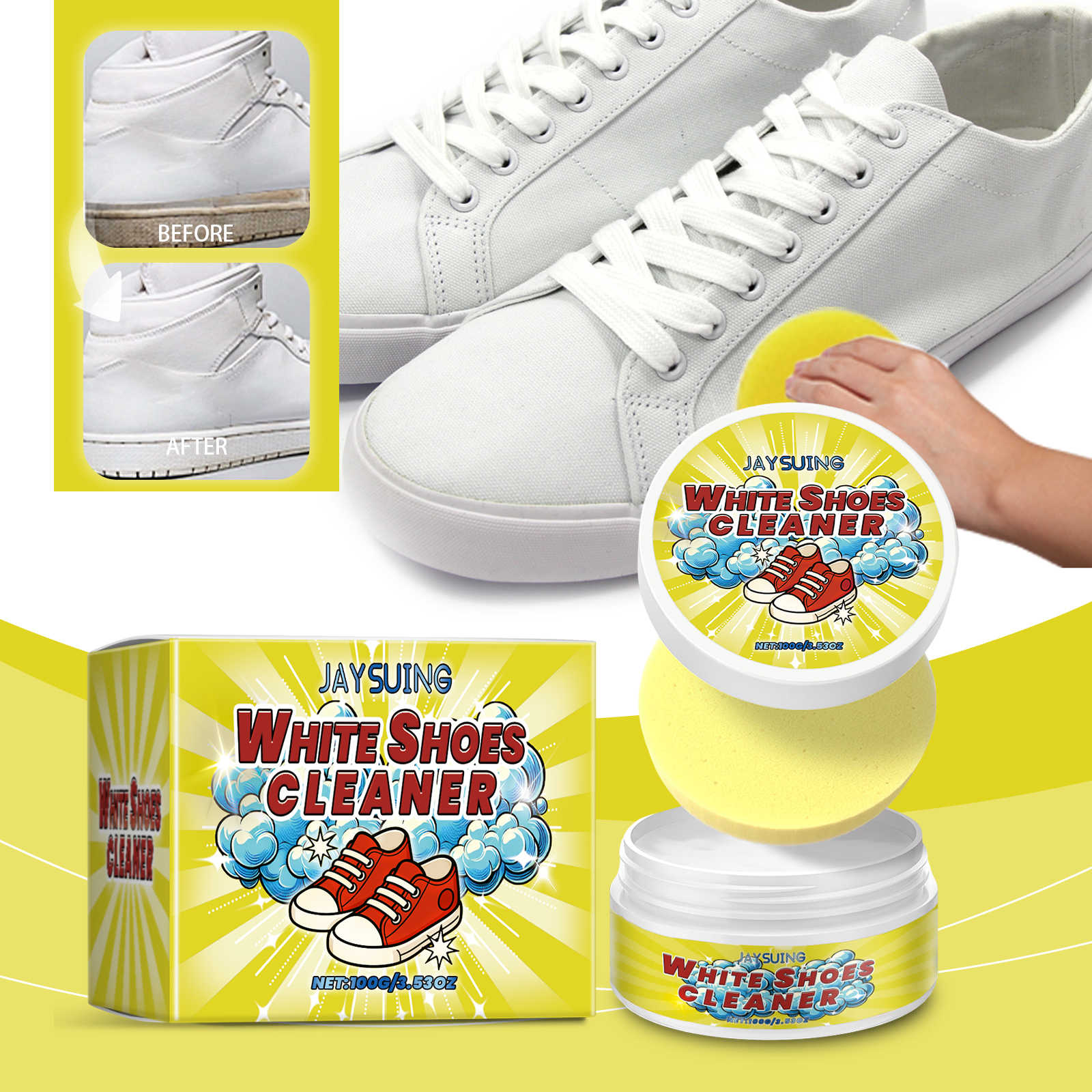 White Shoes Cleaning Cream Sta – обзор и цена Sneaker Care Clean